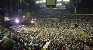 At Bridgestone Arena, waiting for The Boss. Photo by Brad Paulsen.