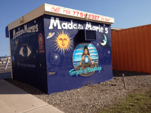 Madame Marie's booth on the boardwalk, September 2012.